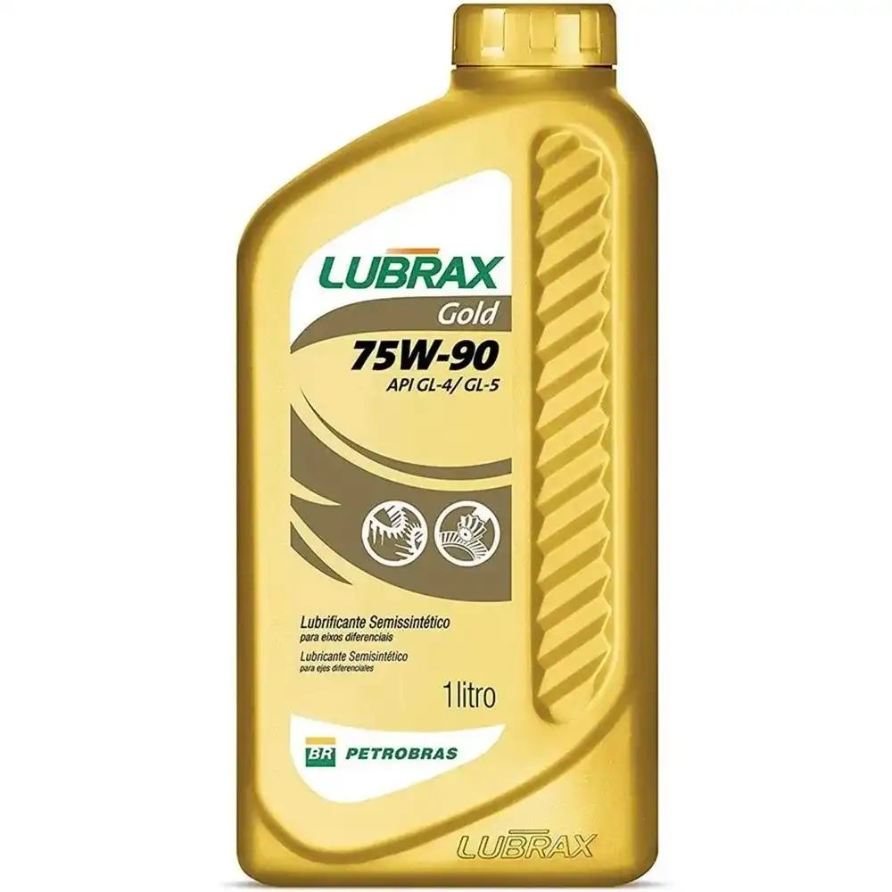 ÓLEO DO CÂMBIO AMARELO / CASTANHO GOLD 75W-90 SEMI SINTÉTICO LUBRAX - GOLD 75W90 SEMISSINTÉTICO 12X1L